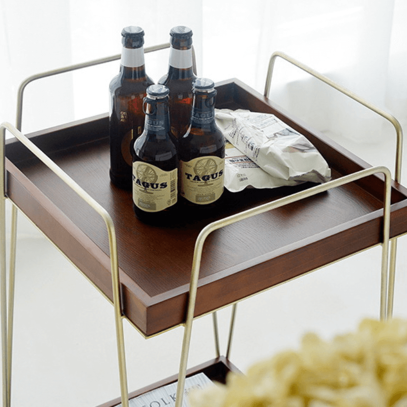 [PRE-ODER] ชั้นวางของ 2 ชั้น มีล้อ DEEPWOOD รุ่น CONSERVATIVE TROLL สีน้ำตาล